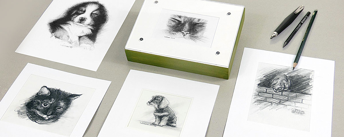 Tierportraitzeichnungen von Wolfgang Rösler artwork und design